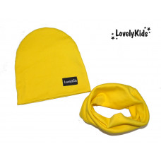 Комплект шапка и снуд LovelyKids жёлтый